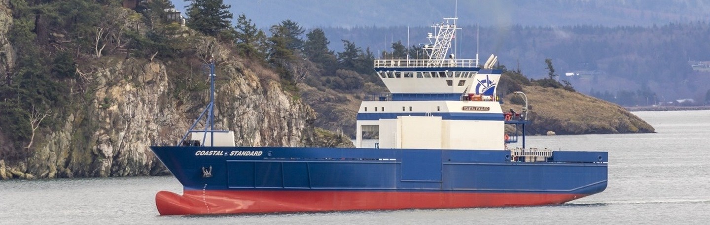 Damen Marine Components Barke® rudder a hit with coastal transportation inc.