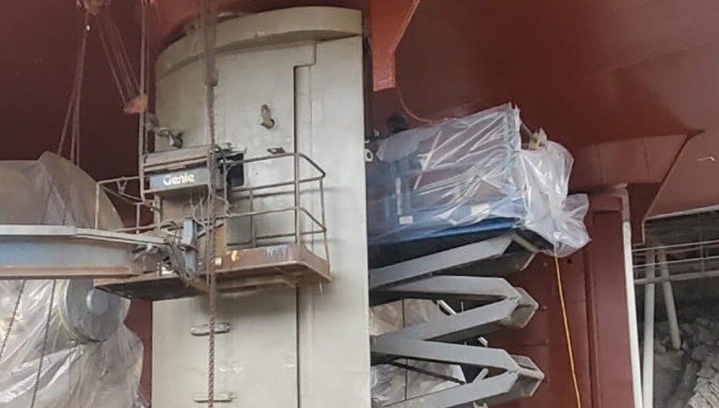 Another challanging project DMC, damen marine components, flap rudder, DMC's service team