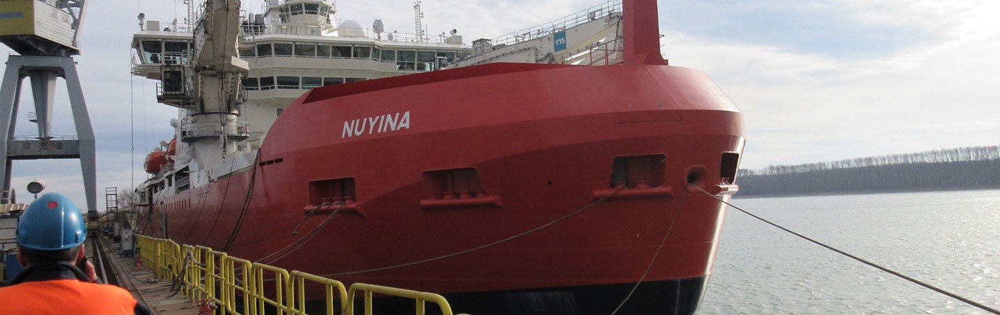 RSV Nuyina, the world’s first-ever Polar Class 3 icebreaker plus vessel equipped with our heaviest rudder system