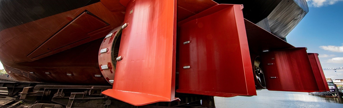 Does your inland vessel require 4, 6 or 8 rudders?