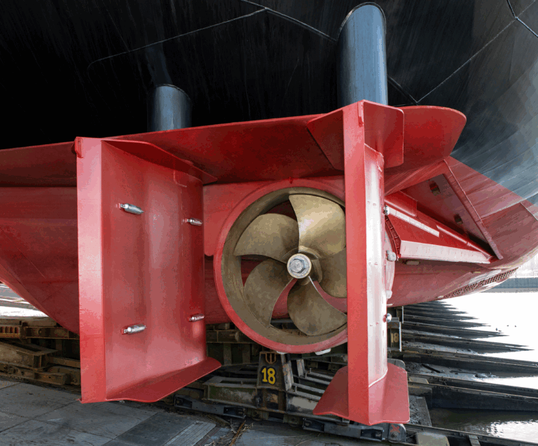 HD rudder, rudders, DMC rudder, DMC rudders, Damen Marine Components, inland rudder